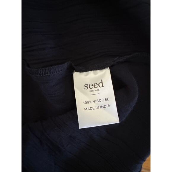 Seed Heritage Top Womens 10 Cold Shoulder Blouse - Picture 6 of 7